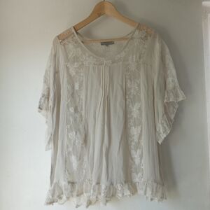 World Market L/XL Embroidered Top